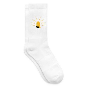 Warnlicht-Design Shirt - Tennissocken - Weiß - Rechts