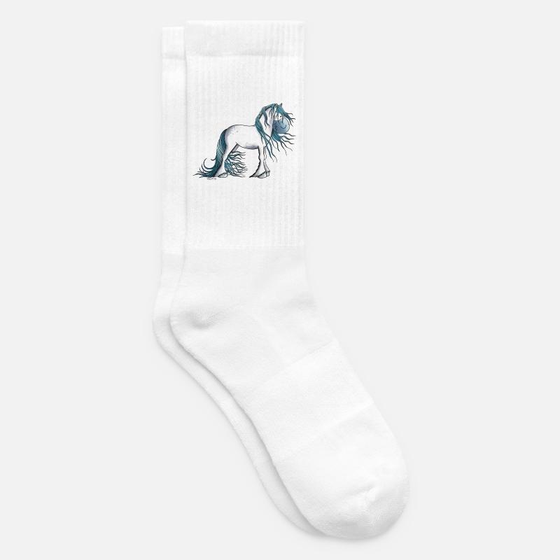 Fantasy Pferd - Tennissocken - Weiß