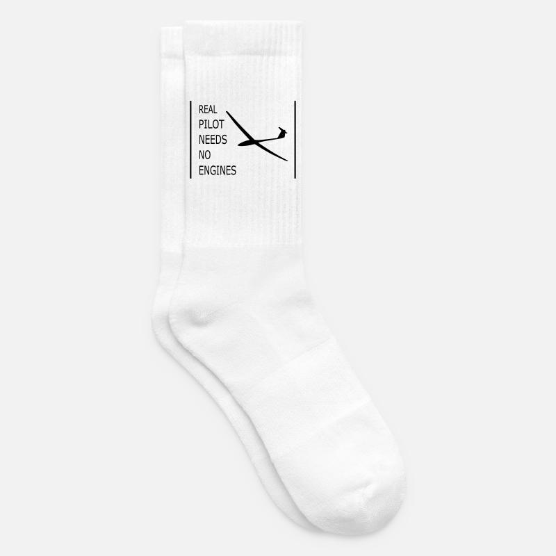 Segelflugzeug - Tennissocken - Weiß