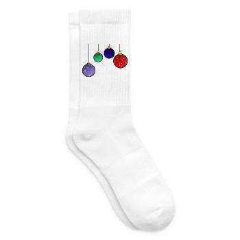 Christmas tree baubles - Christmas decoration - Tennis socks - white - Right