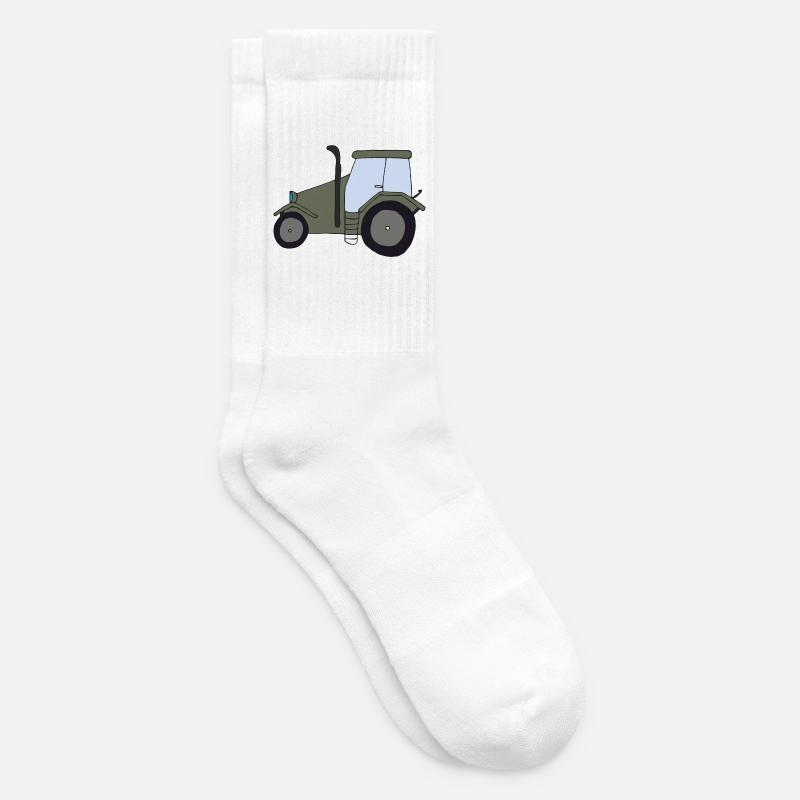 traktor oldtimer - Tennissocken - Weiß