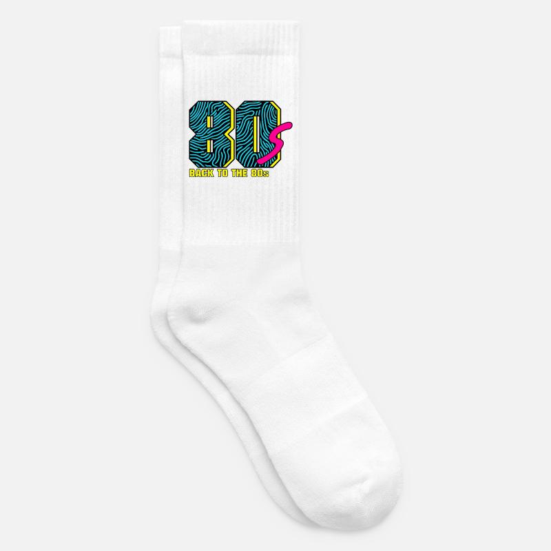 Back to the 80s - Tennissocken - Weiß