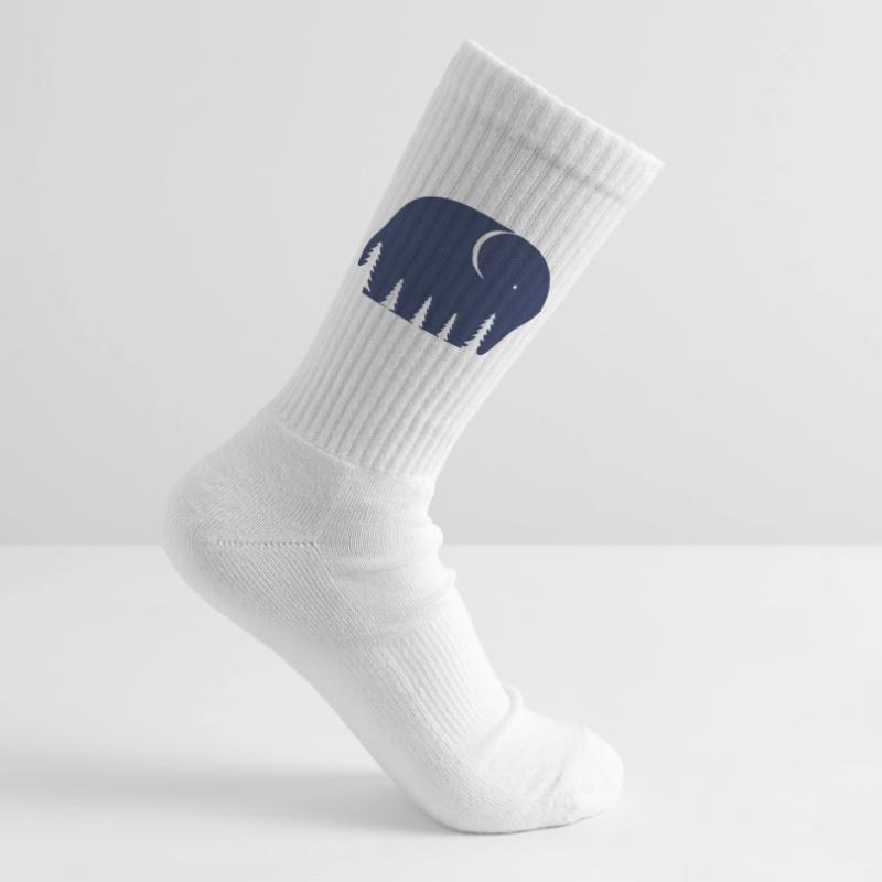Ein Elefant oder ein Wald in dieser Fun Optical Illusi Tennissocken