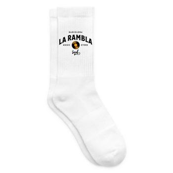 "La Rambla Soul" Barcelona Vintage Music Store - Tennissocken - Weiß - Rechts