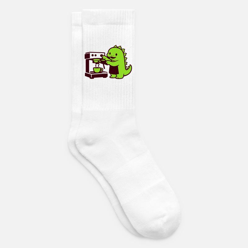 Le Mignon Dragon du Café - Chaussettes de tennis - blanc