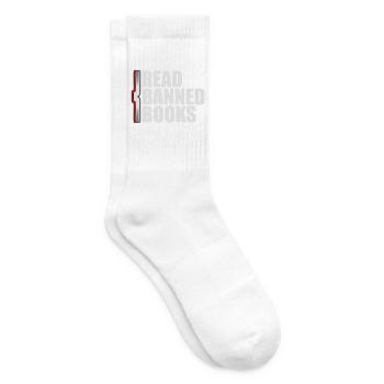 Read Banned Books Verbotene Bücher Lesen Freiheit - Tennissocken - Weiß - Rechts