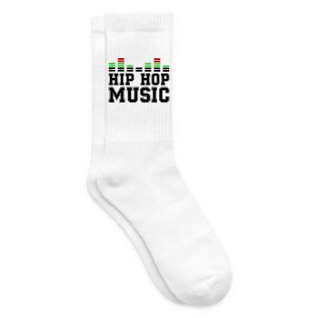 Hip Hop Music - Tennissocken - Weiß - Rechts