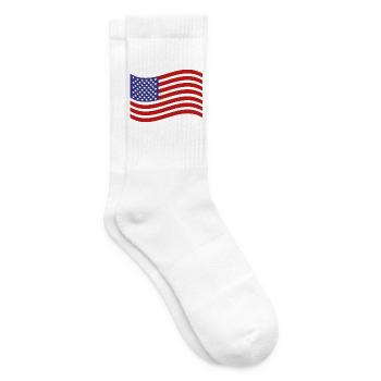 Flagge der Vereinigten Staaten - Tennissocken - Weiß - Rechts