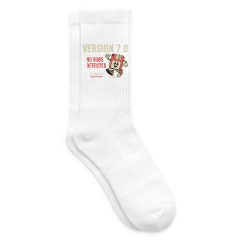 70. Geburtstag Programmierer Version 7.0 - Tennissocken - Weiß - Rechts