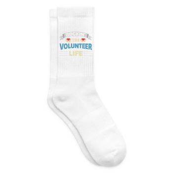 Rockin The Volunteer Life Ehrenamt Helfer - Tennissocken - Weiß - Rechts