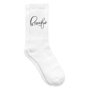 Bitte Design hochladen - Tennissocken - Weiß - Rechts