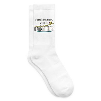 Rentner Fahrrad Ruhestand Spruch - Tennissocken - Weiß - Rechts