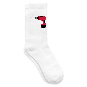 Akkubohrer - Tennissocken - Weiß - Rechts