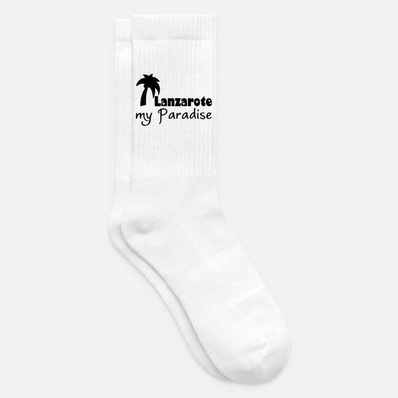 Lanzarote Paradise Urlaub Geschenk - Tennissocken - Weiß