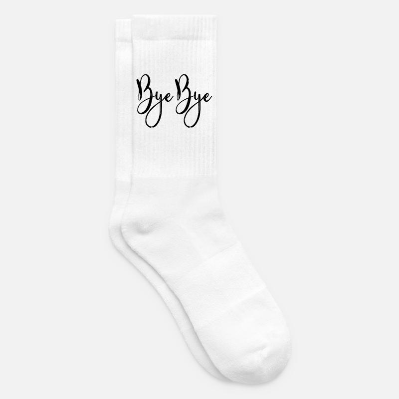 Bye bye - Chaussettes de tennis - blanc