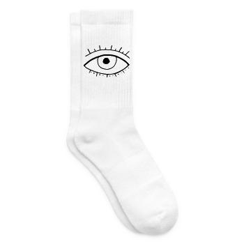 Oeil - Chaussettes de tennis - blanc - Droite
