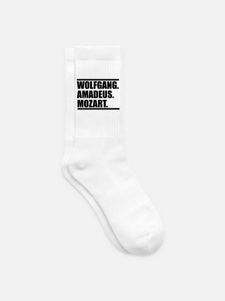 Wolfang Amadeus Mozart - Tennissocken - Weiß