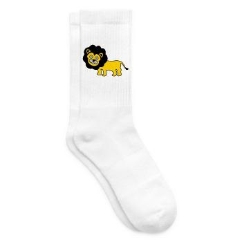 Le lion comme design pour enfants - Chaussettes de tennis - blanc - Droite