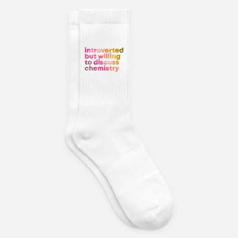 chimie - Chaussettes de tennis - blanc