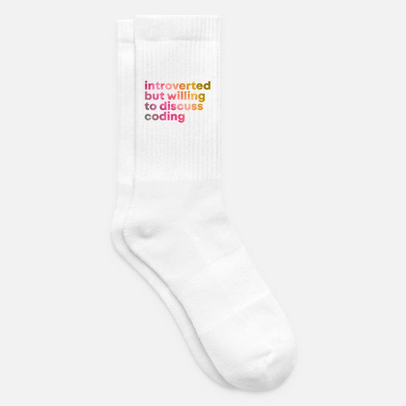 Coding - Tennis socks - white