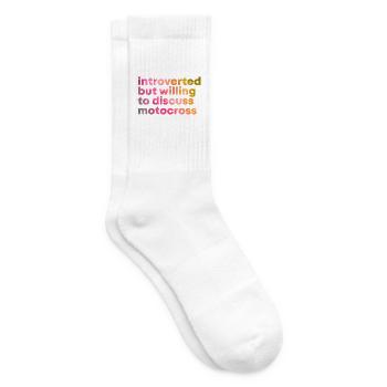 motocross - Chaussettes de tennis - blanc - Droite