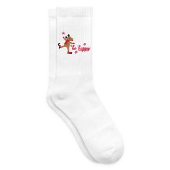 Funny Christmas - Tennis socks - white - Right
