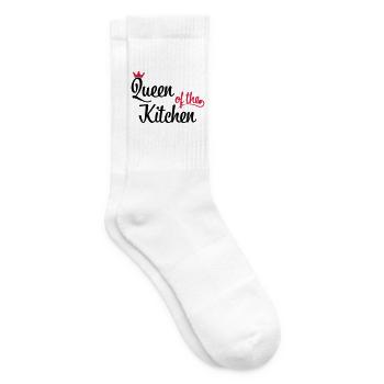 Lustige Weihnachtsgeschenke für Frauen die kochen - Tennissocken - Weiß - Rechts