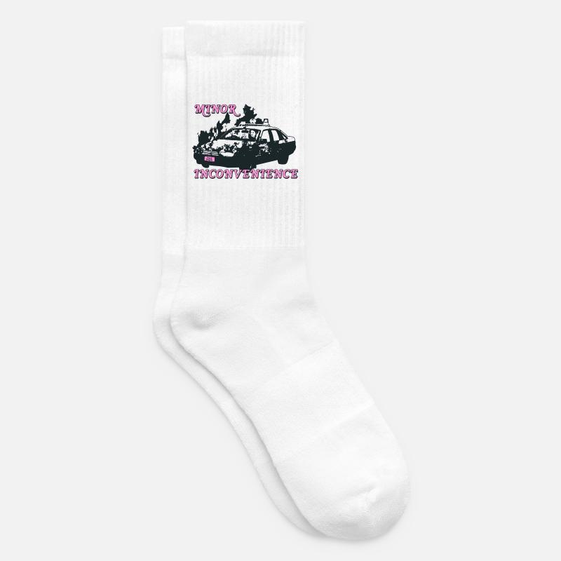 Conception de la déclaration d’inconvénient mineur - Chaussettes de tennis - blanc