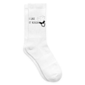 Ich mag es rau - Tennissocken - Weiß - Rechts