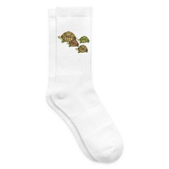 Schildkröten - Tennissocken - Weiß - Rechts