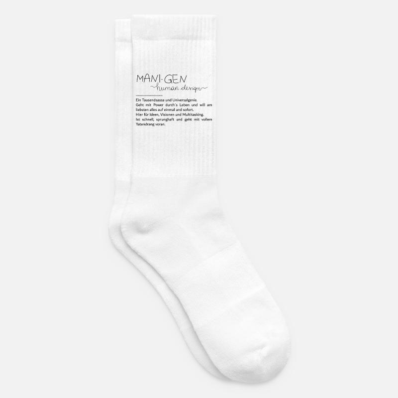 Du bist ein Manifestierender Generator - Tennissocken - Weiß
