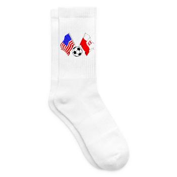 Fußball Polen gegen die USA - Tennissocken - Weiß - Rechts