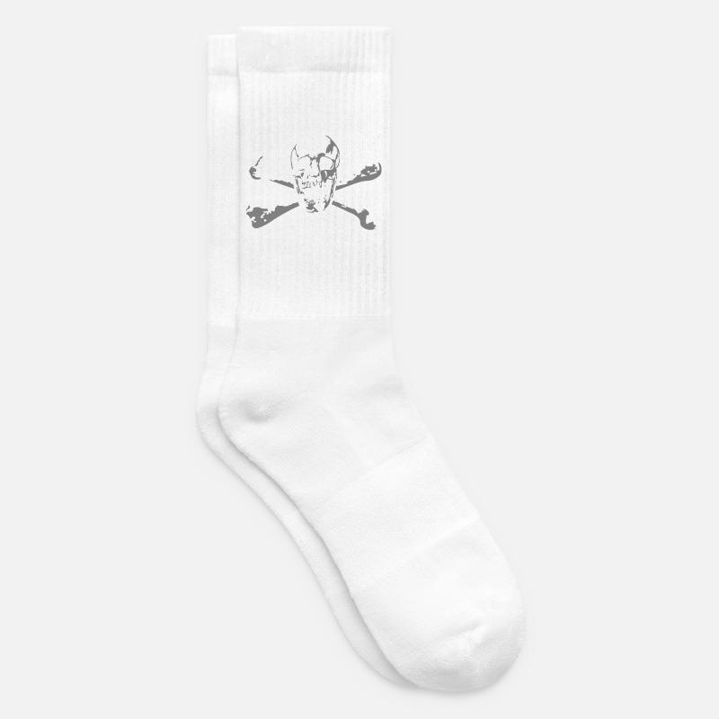 Skull & Bones - Chaussettes de tennis - blanc