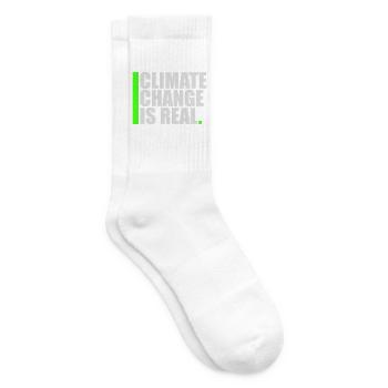 Climate Change Is Real Climate Change Science - Tennis socks - white - Right