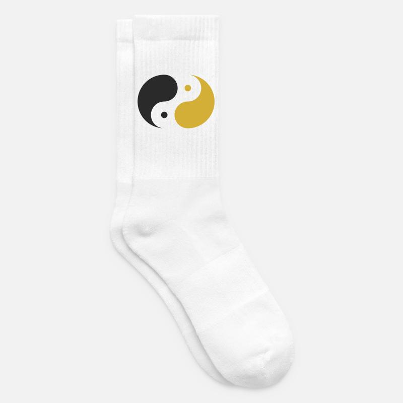 Yin & Yang - Tennissocken - Weiß