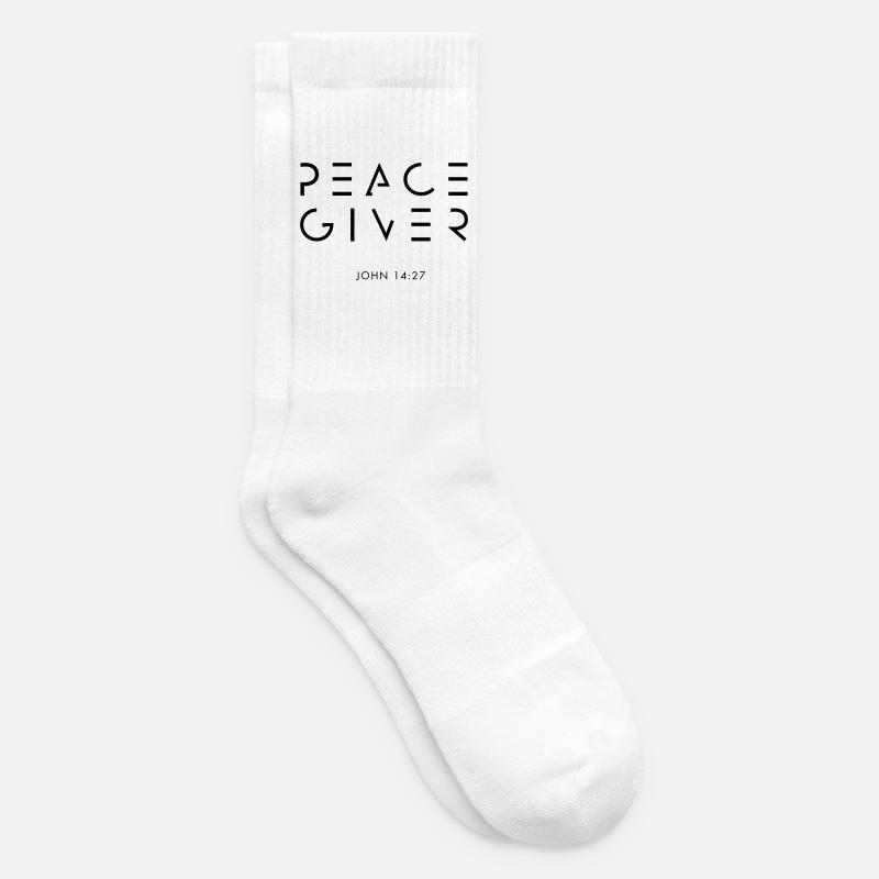 PEACEGIVER - Tennis socks - white