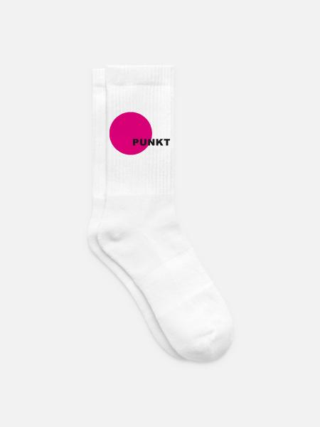 Punkt Neon Kreis - Tennissocken - Weiß