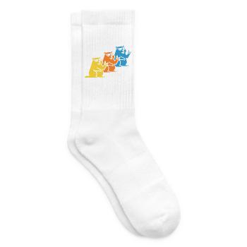 Murmeltier Sonnenbrille Rock On - Tennissocken - Weiß - Rechts