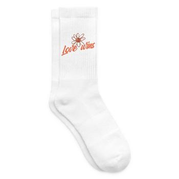 Love Wins Blossom Doodle - Tennis socks - white - Right