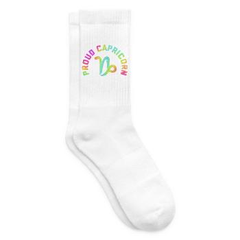 Sternzeichen Steinbock - Tennissocken - Weiß - Rechts
