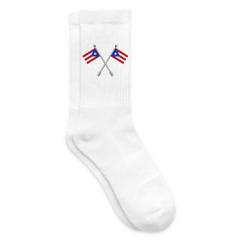 Flagge von Puerto Rico - Tennissocken - Weiß - Rechts