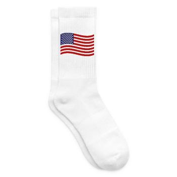 Flagge der Vereinigten Staaten - Tennissocken - Weiß - Rechts