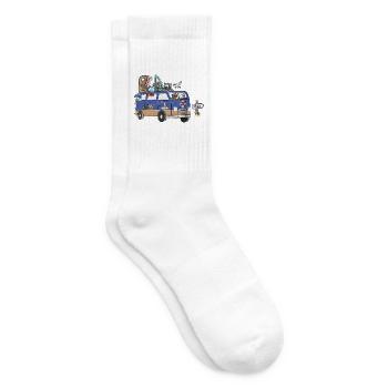 Küsten Nordsee Ostsee Camper Wohnmobil - Tennissocken - Weiß - Rechts