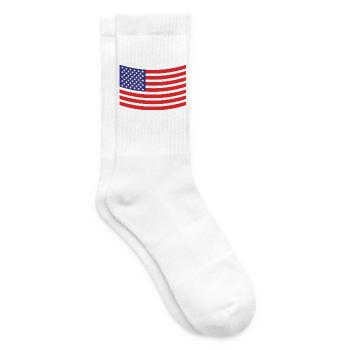 Flagge der Vereinigten Staaten - Tennissocken - Weiß - Rechts