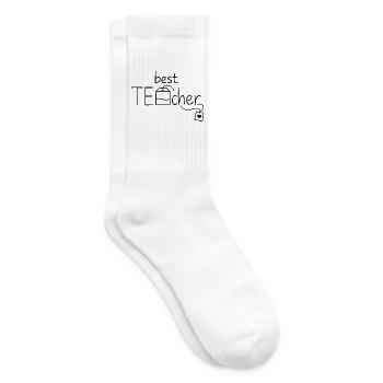  Lustiger Tee, Geschenkidee für Lehrer, Teebeutel, - Tennissocken - Weiß - Rechts