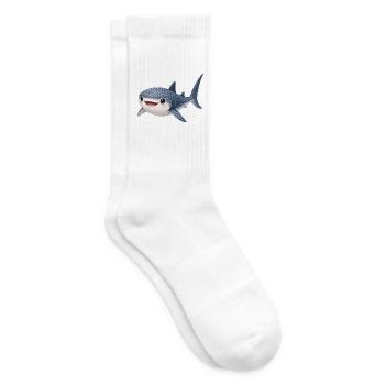 Walhai  - Tennissocken - Weiß - Rechts