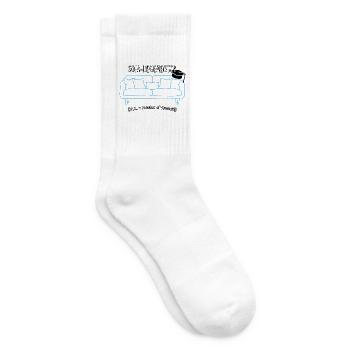 Sofa-Liegemeister: Master der Auszeit - Tennissocken - Weiß - Rechts