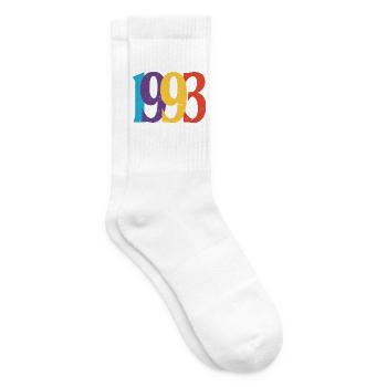 Geboren 1993 Geburtstagsgeschenk Geburtstag 93 - Tennissocken - Weiß - Rechts