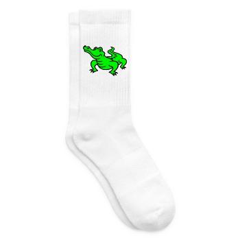 crocodile (a) - Tennis socks - white - Right