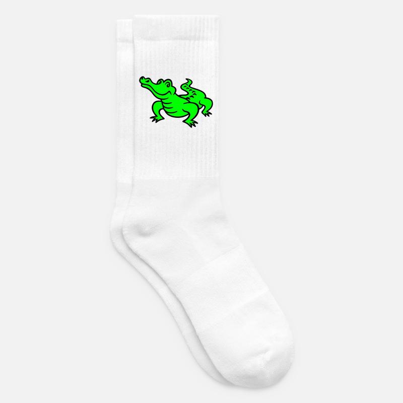 crocodile (a) - Tennis socks - white
